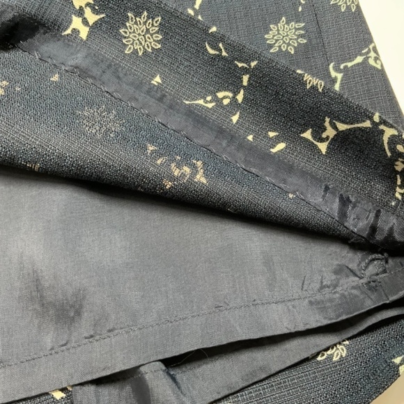 ANN TAYLOR LOFT Silk / Cotton Blend Fully Lined A-Line Knee Length Skirt US Sz 4 - Picture 7 of 8